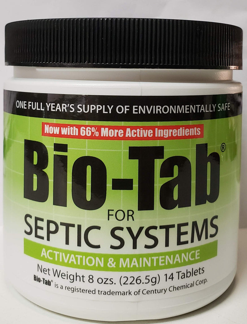 Bio-Tab for Septic Systems 8 oz (226.5g) 14 Tablets - SepticTank.com